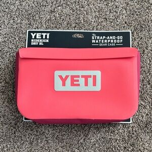 YETI Pink Sidekick Dry Gear Case. Attaches to any soft cooler or backpack cooler